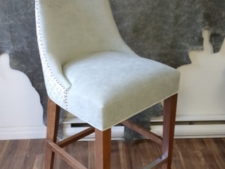 Upholstery Toronto&#039;s Designer Off White Fabric Bar Stool