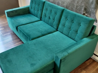 Designer Emerald Green Sofa Upholstery Toronto