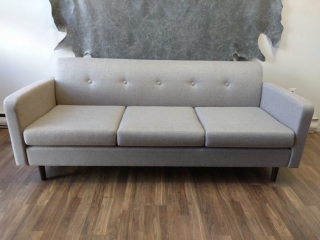 Designer Silver Grey Sofa Couch Upholstery Mississauga
